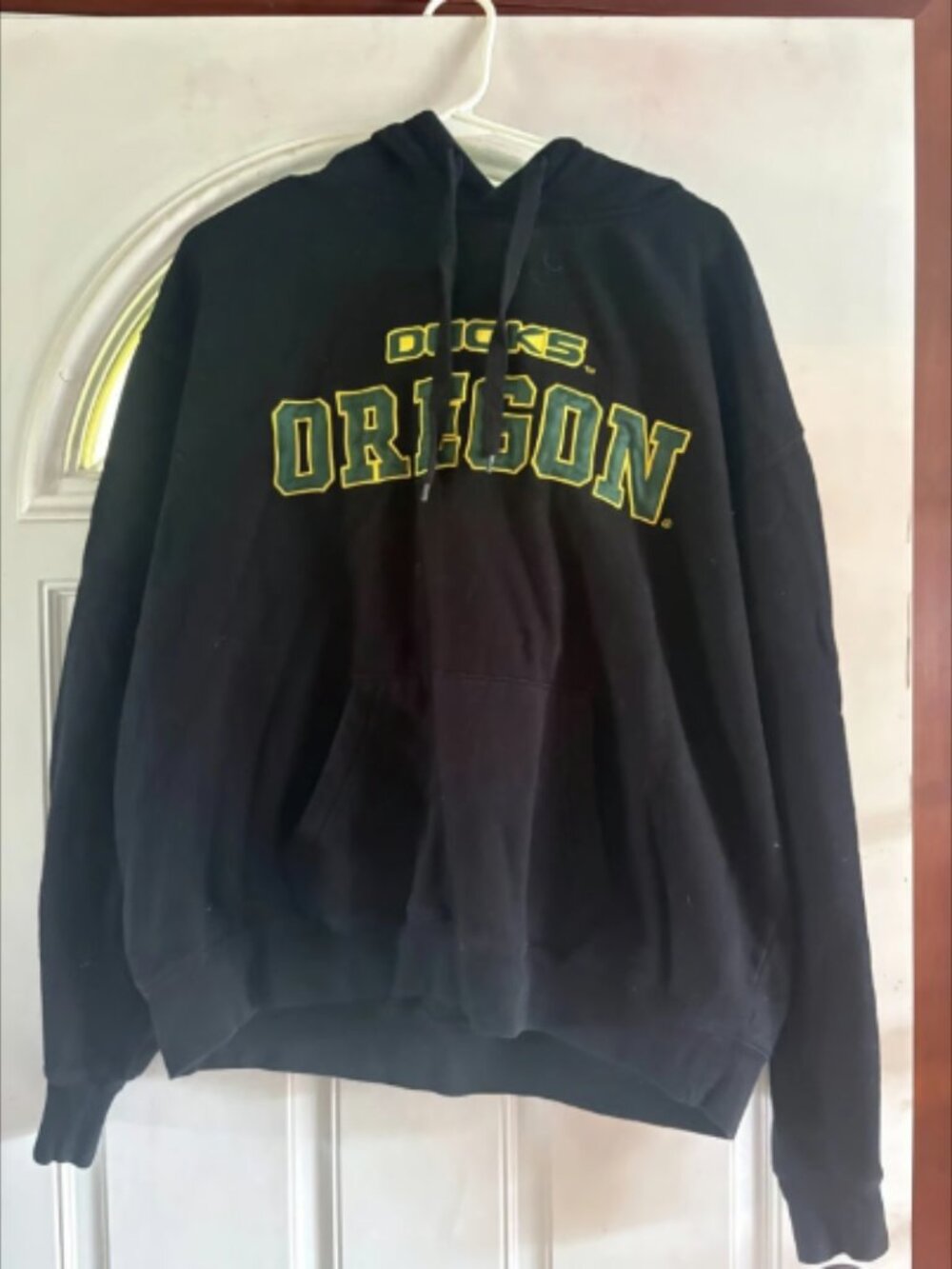 Stadium Athletics Oregon Ducks Hoodie Black Green Embroidered Men's XL